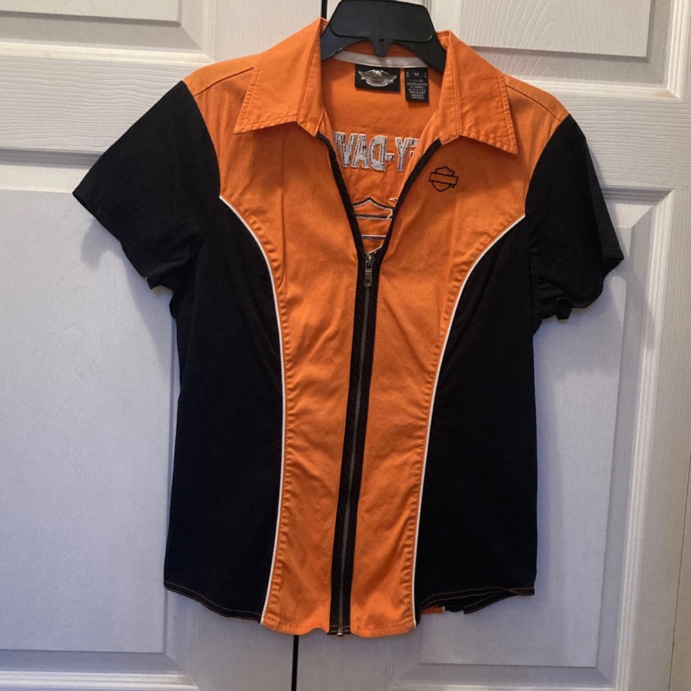 Harley Davidson Zip up Riding Shirt ..  Size M